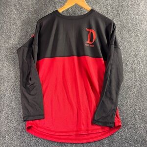 Disneyland Spirit Jersey UPF 50+ Black and Red Long Sleeve Shirt
